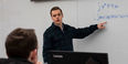 Marcus Forst instructs fellow undergraduate students in a recitation section