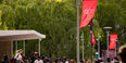 students on campus