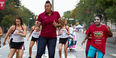 People dancing on Broad Street