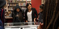 Students and program coordinator visit the Blockson Collection