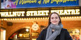 Audrey Ward standing in front of the Walnut Street Theatre in Philadelphia