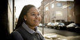 Ra'Vonne Pierre standing outside on Temple's campus. 