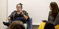 Carmen Maria Machado sitting next to Liz Moore