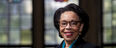 President JoAnne A. Epps in navy suit