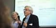 Bob Sanders speaking at a Chamber event.