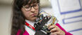  Image of a student at Temple’s George Washington Carver Science Fair. 