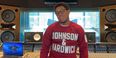 Ben Thomas wearing a Johnson & Hardwick sweatshirt in a studio