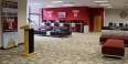 New lounging areas and computer stations. 