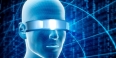 Man wearing virtual reality goggles