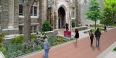 A rendering of upgraded landscaping outside Sullivan Hall. 