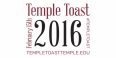 Logo for the 2016 Temple Toast.