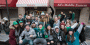 Students in Eagles gear outside Richie's on Main Campus