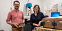 Librarians Michael Carroll and Stefanie Ramsay are part of a team at Temple Libraries digitizing science fiction books.