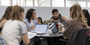 Students working together in the TECH Center