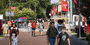 Students walking on campus 