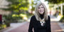Betsy Leebron Tutelman outside on Main Campus