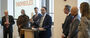 Image of Riyaz Bashir speaking at Monday's press conference.