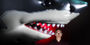 Michael Klein in the jaws of a shark
