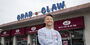 Andrew Min outside the Crab and Claw.
