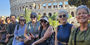  Image of Temple’s adult study abroad program cohort at the Colosseum in Rome.  