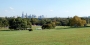 A section of Fairmount Park with Philadelphia’s skyline in the distance.