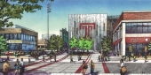 Rendering of the proposed multipurpose facility and stadium.