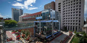 Construction of the skywalk