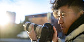 Rich Le holding his camera