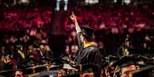 A shot of commencement from last year.