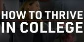 How to thrive in college video still