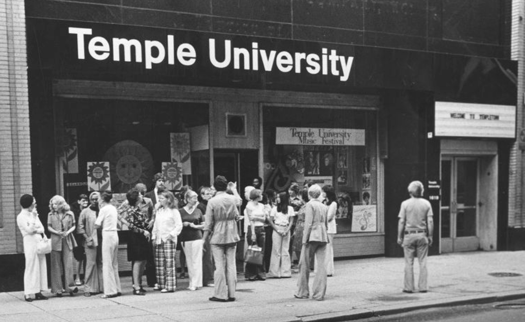 Temple Center City in the 1970s.